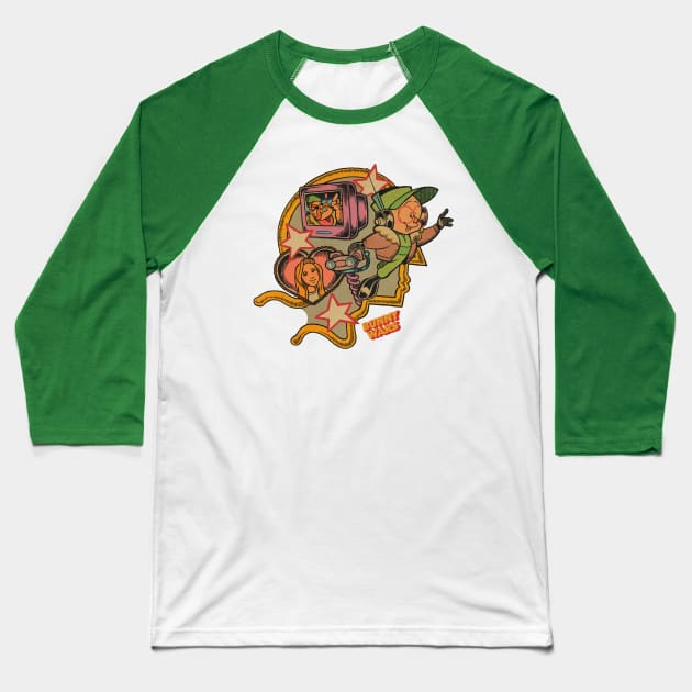 Cranium Command Baseball T-Shirt by bunny_wars